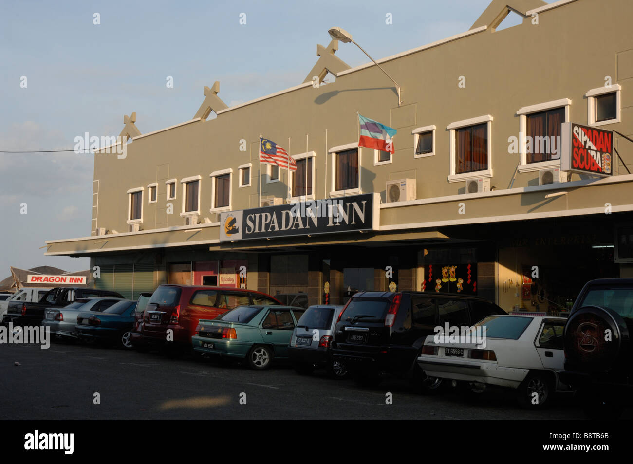 Sipadan Inn Semporna Sabah Borneo malese del sud-est asiatico Foto Stock