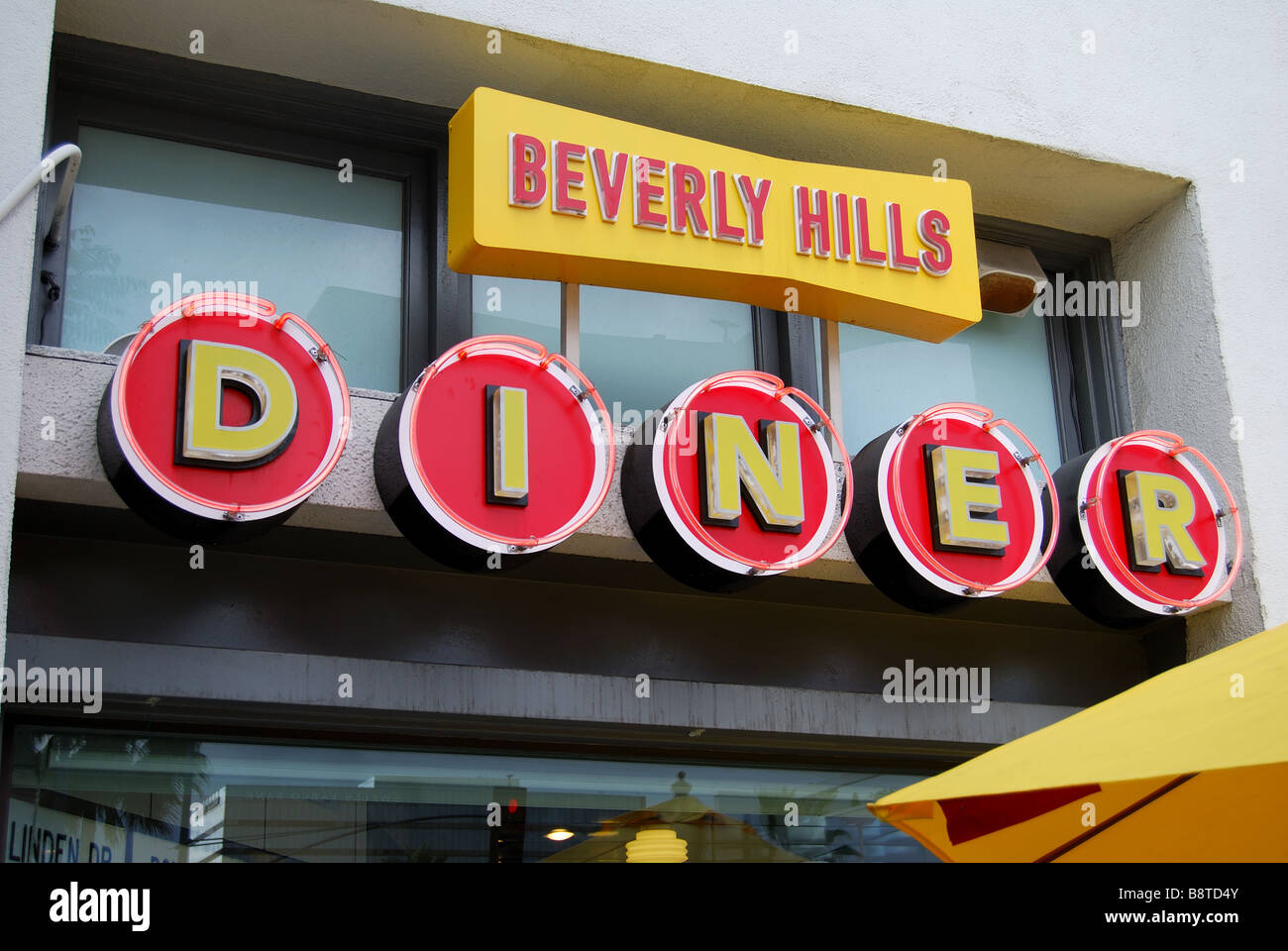 Beverly Hills Diner, North Beverly Drive Beverly Hills Los Angeles, California, Stati Uniti d'America Foto Stock