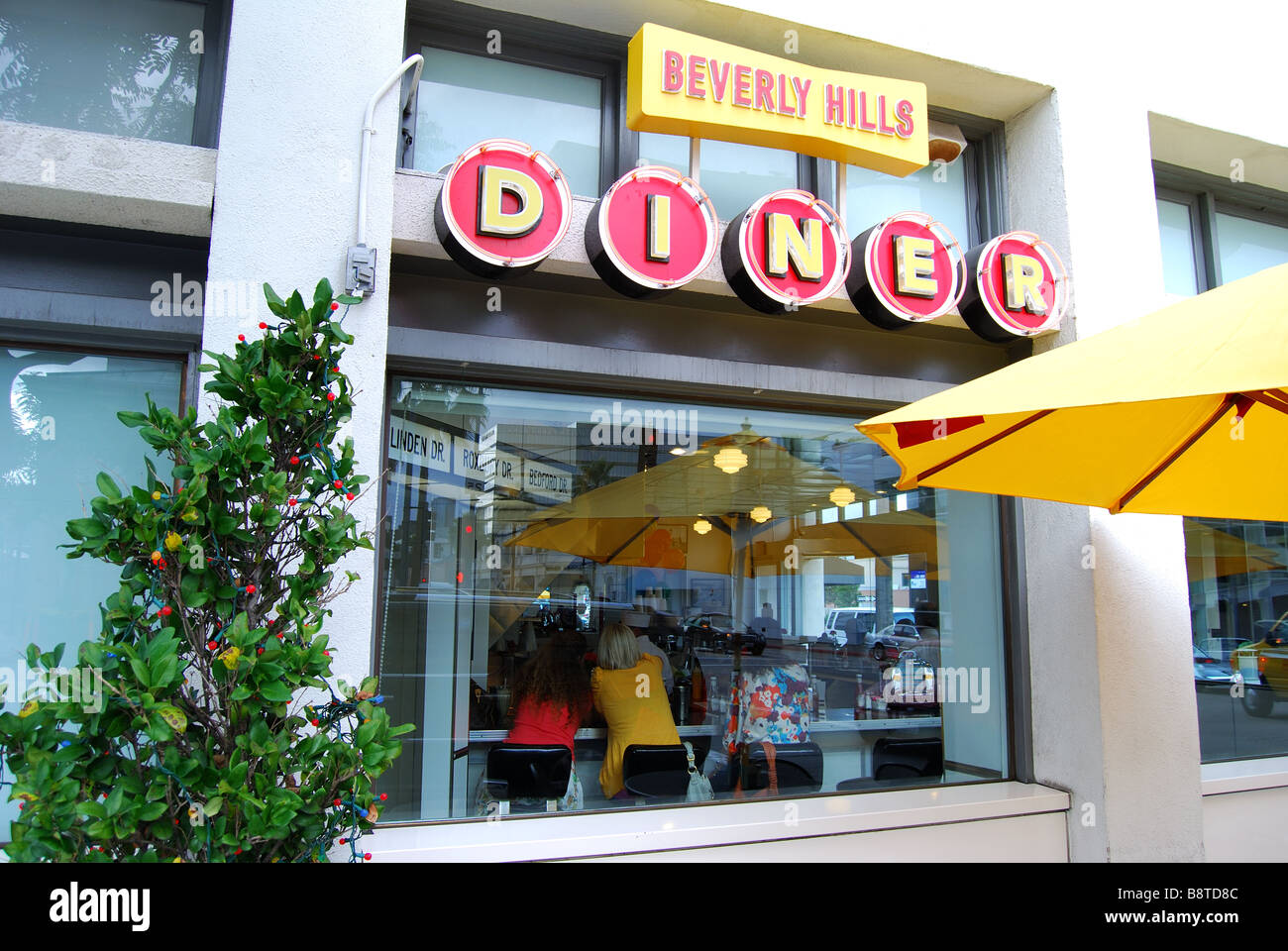 Beverly Hills Diner, North Beverly Drive Beverly Hills Los Angeles, California, Stati Uniti d'America Foto Stock