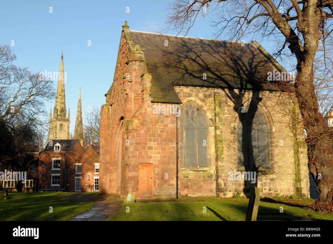 Cappella della Madonna nel vecchio St Chad's sagrato Shrewsbury Shropshire Foto Stock