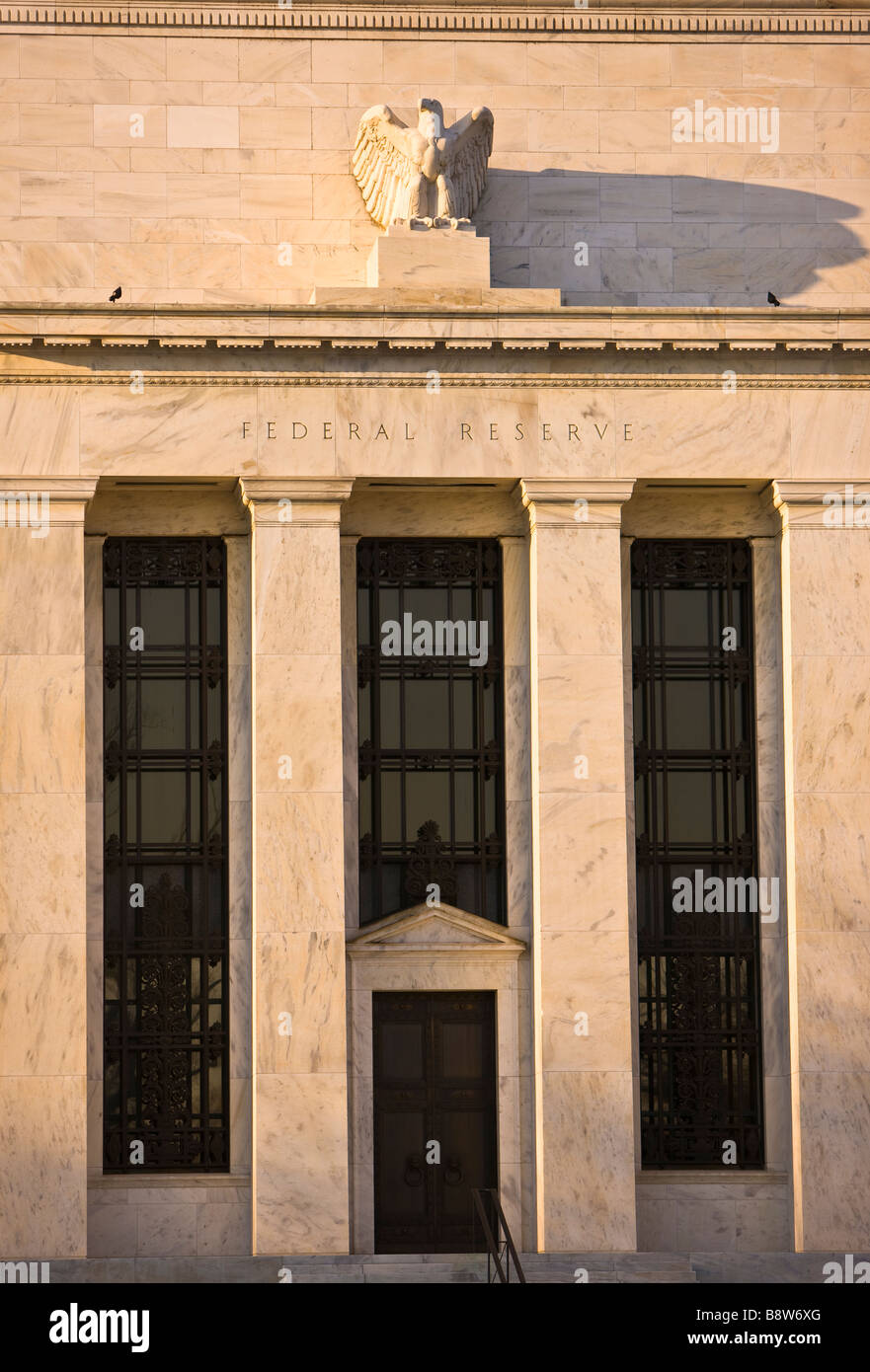 WASHINGTON DC USA United States Federal Reserve Bank building Foto Stock