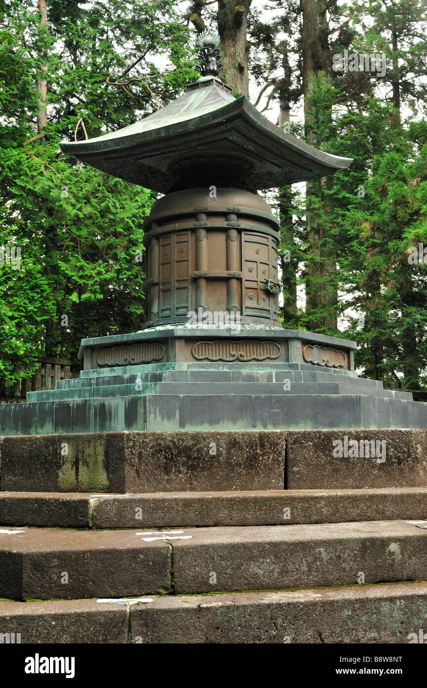 Tokugawa Ieyasu Tomba di Tosho-gu, Nikko, Prefettura di Tochigi, Giappone Foto Stock