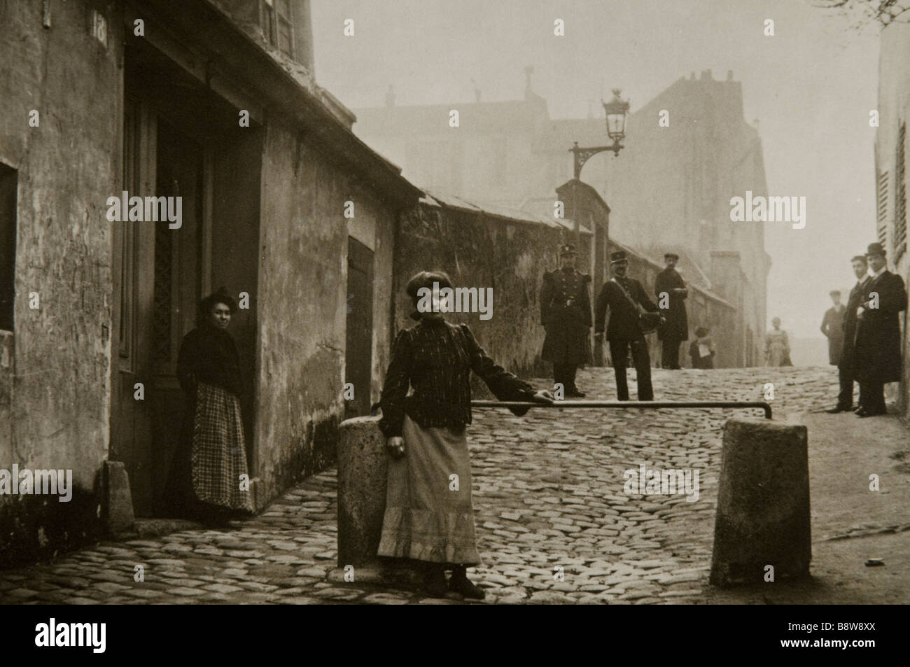 Montmartre circa 1900 Foto Stock