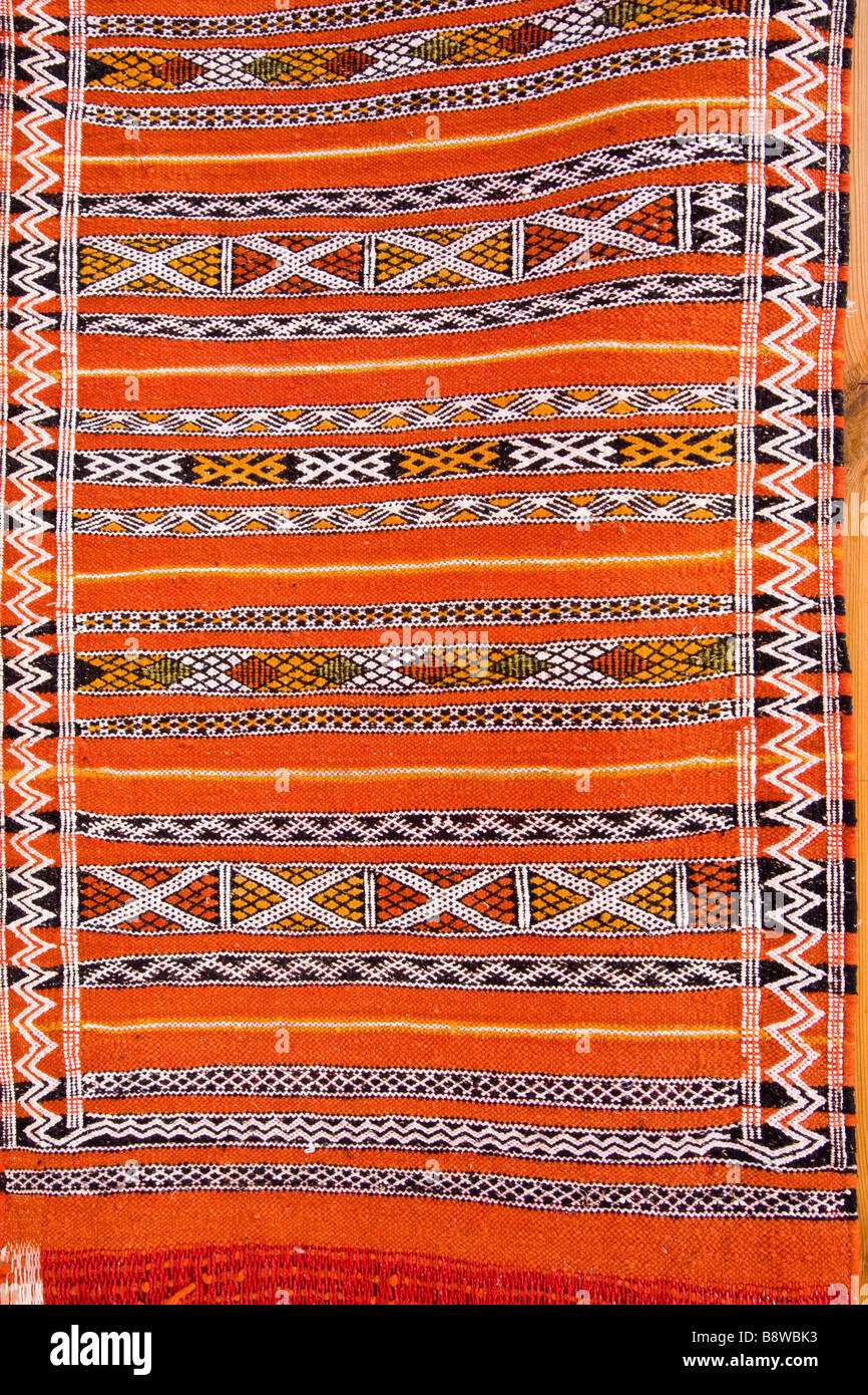 Moroccon tappeti in Marrakech Foto Stock