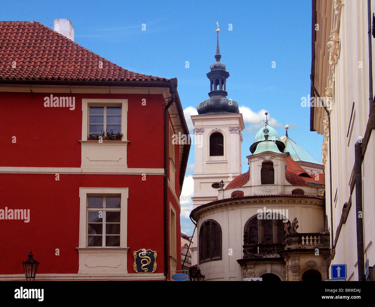 Scena di strada, Prague Old Town, Repubblica Ceca Foto Stock
