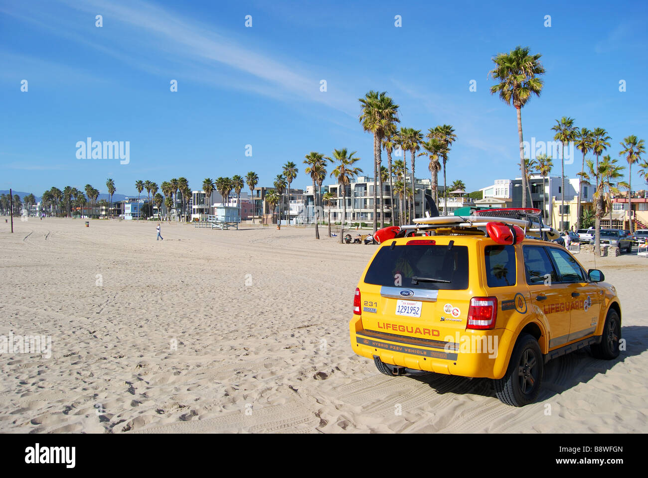 Veicolo bagnino, Venice Beach, Los Angeles, California, Stati Uniti d'America Foto Stock