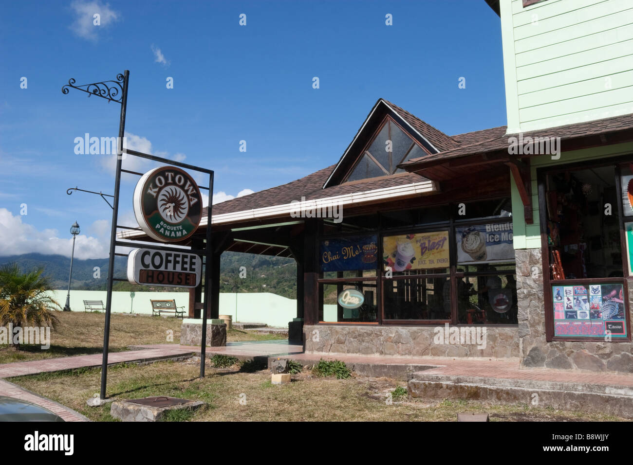 Kotowa Coffe Store, Boquete, provincia di Chiriqui, Repubblica di Panama Foto Stock
