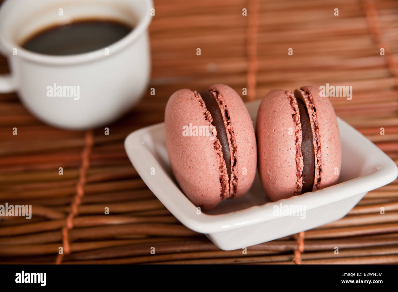 Amaretti come desert Foto Stock