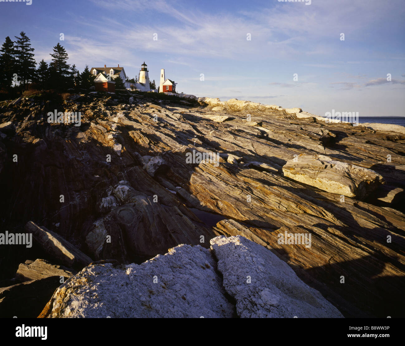 Pemaquid lighthouse Maine USA Foto Stock