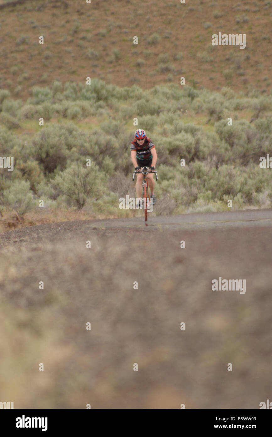 Race Across Oregon: Michael Packard Foto Stock