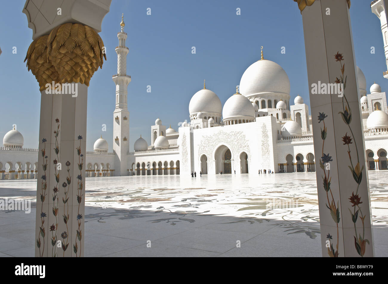 Sheikh Zayed bin Sultan Al Nahyan mosque abu dhabi Foto Stock
