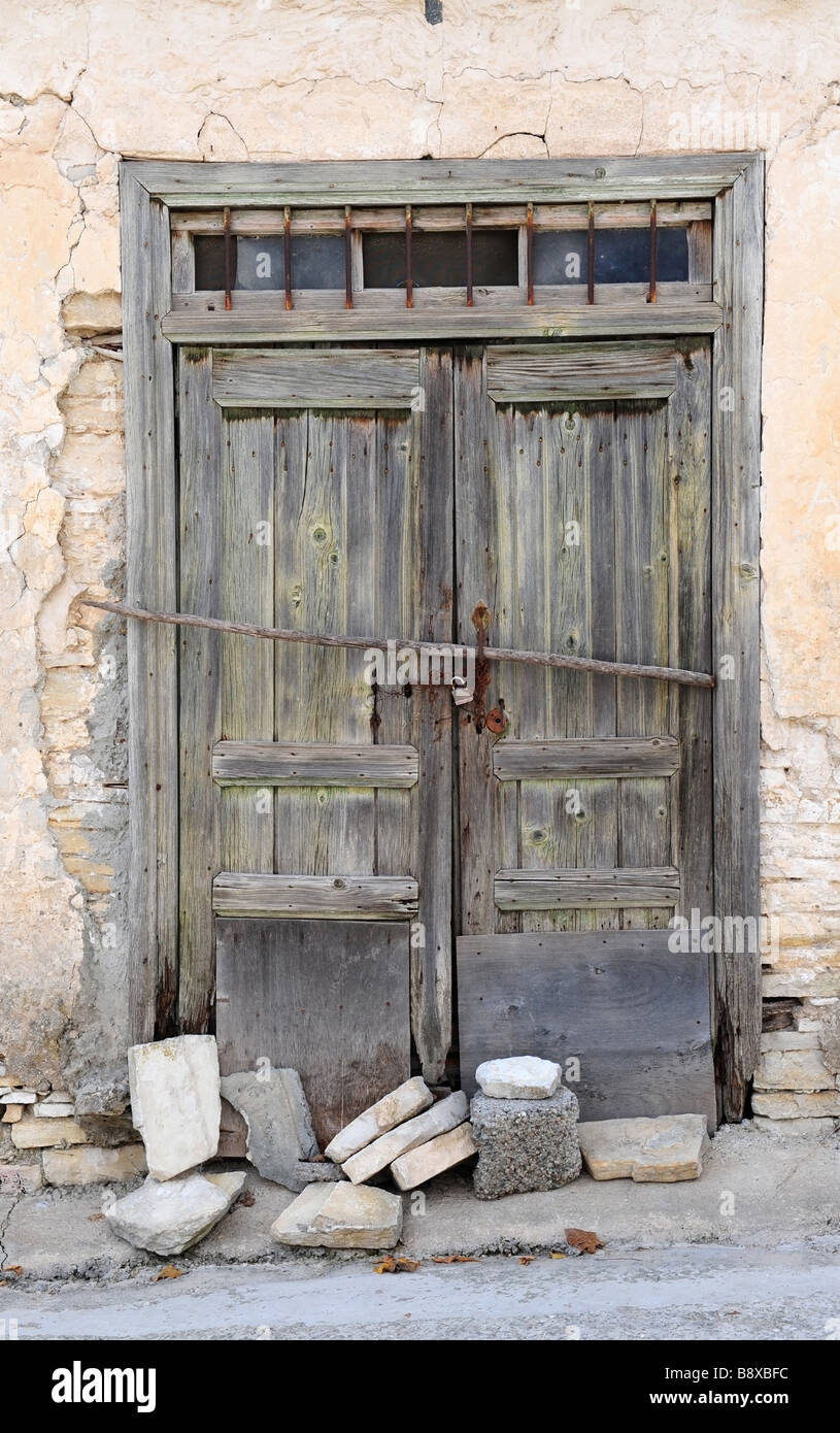 Vecchio weathered porte in legno Foto Stock