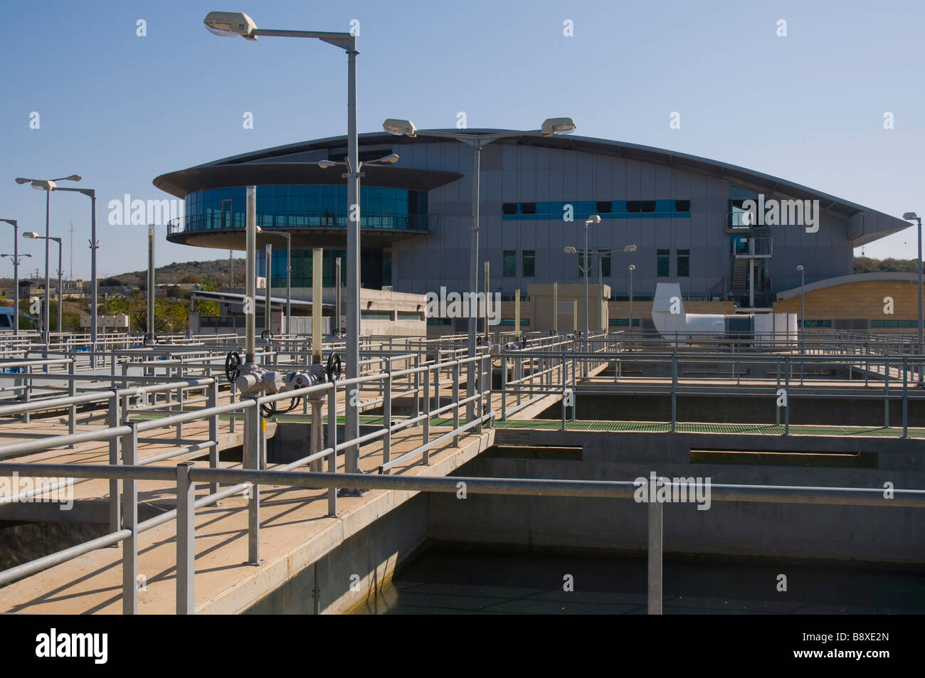 Israele Bassa Galilea Bet Valle di Netofa Eshkol centrale Impianto di filtrazione Mekorot National Water Carrier Gennaio 2009 Foto Stock