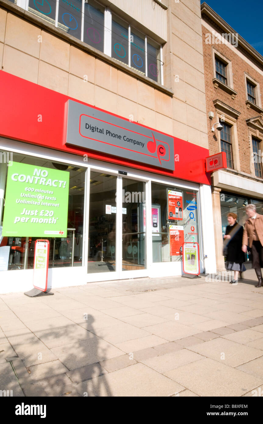 Digital phone Company Shop Norwich Regno Unito Foto Stock