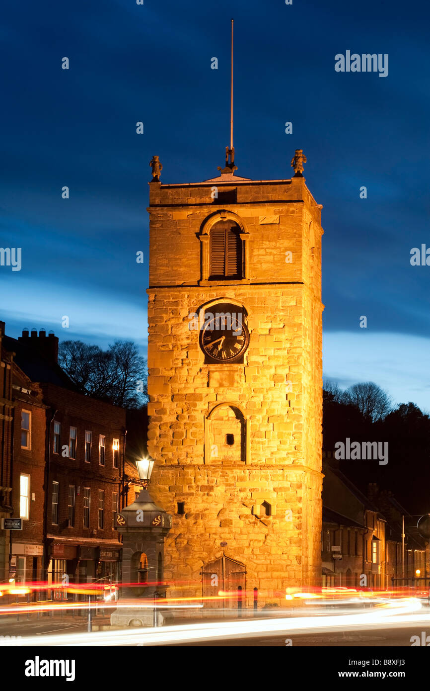 Il Morpeth Torre Dell'Orologio costruita tra il 1604 e il 1634 contiene la più antica peal campane in Northumberland Foto Stock