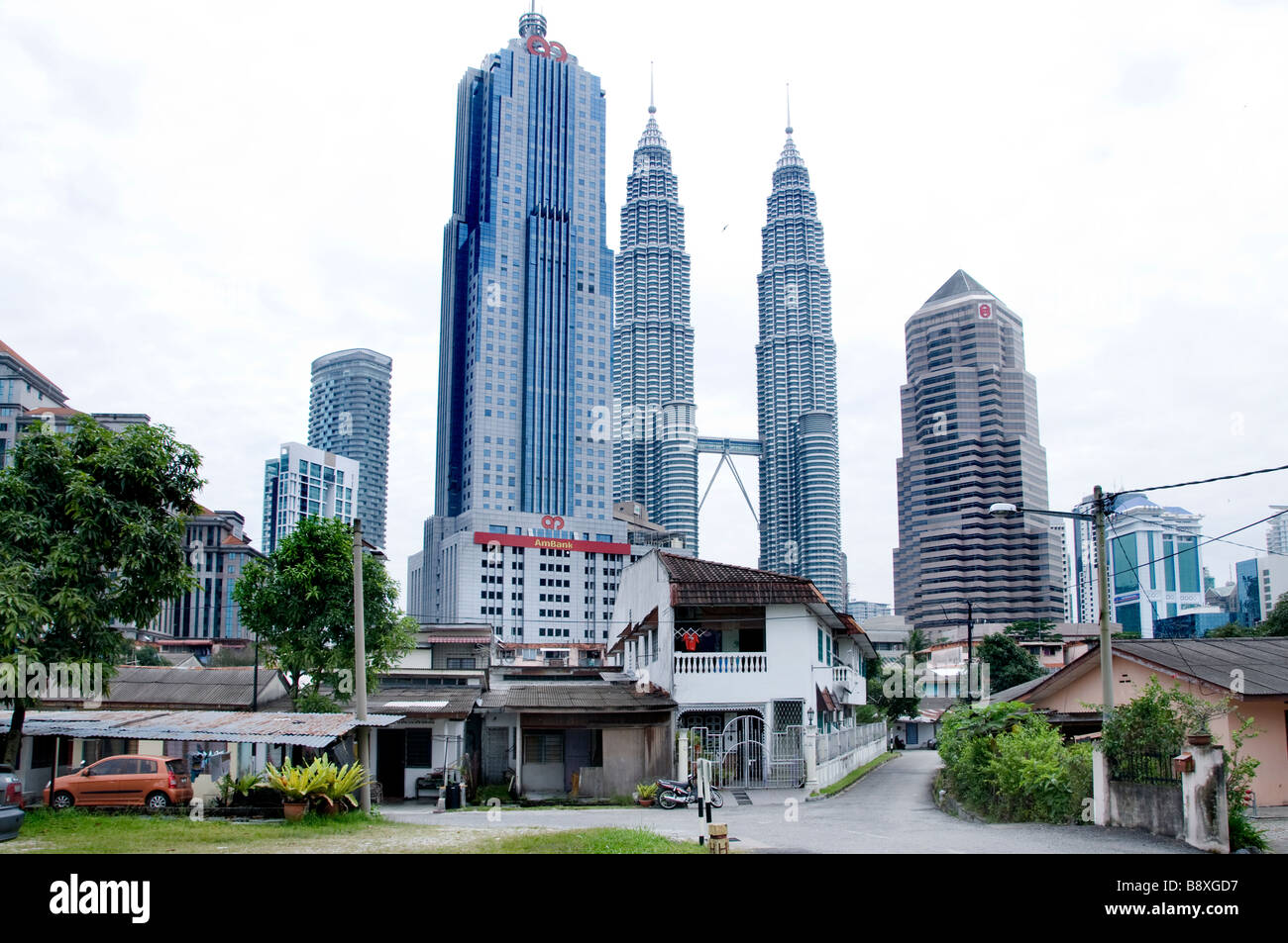 Petronas Twin Towers Malesia Kuala Lumpur City Centre KLCC Jalam Ampang Foto Stock