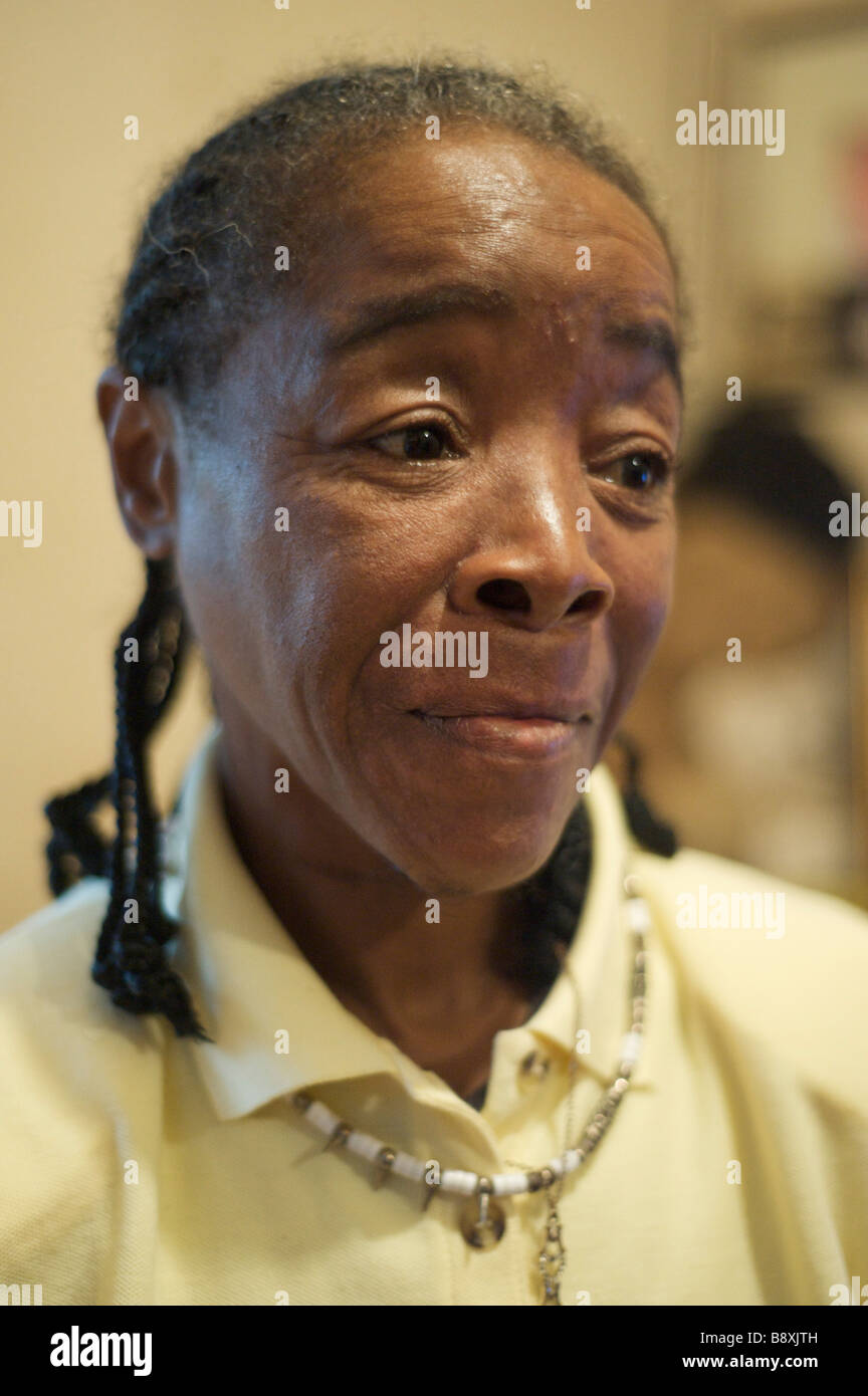 Lavoratore agricolo interessato Florida USA Foto Stock