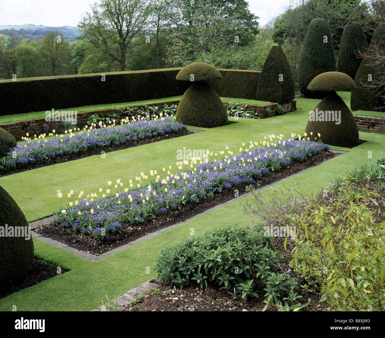 Hinton Ampner Garden Foto Stock