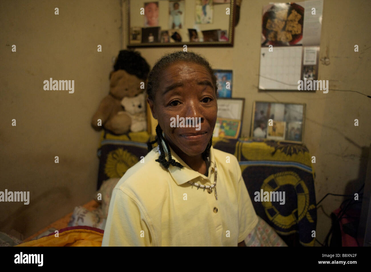 Lavoratore agricolo interessato Florida USA Foto Stock