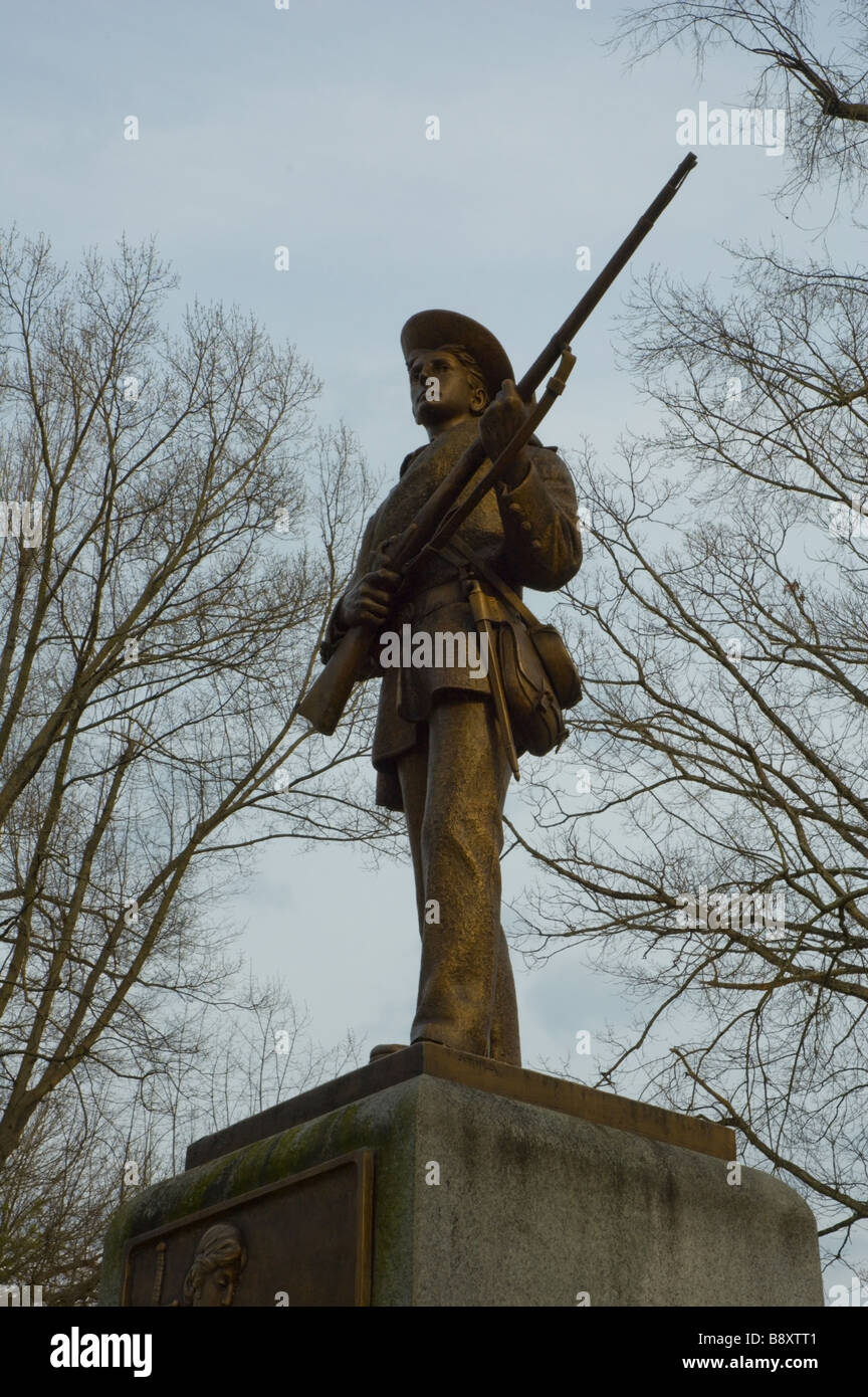 'Silenzio Sam' soldato confederato Memorial presso l'università di North Carolina a Chapel Hill Foto Stock
