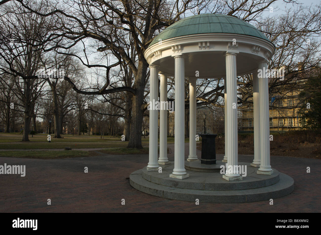 Il vecchio pozzo, Università della North Carolina a Chapel Hill Foto Stock