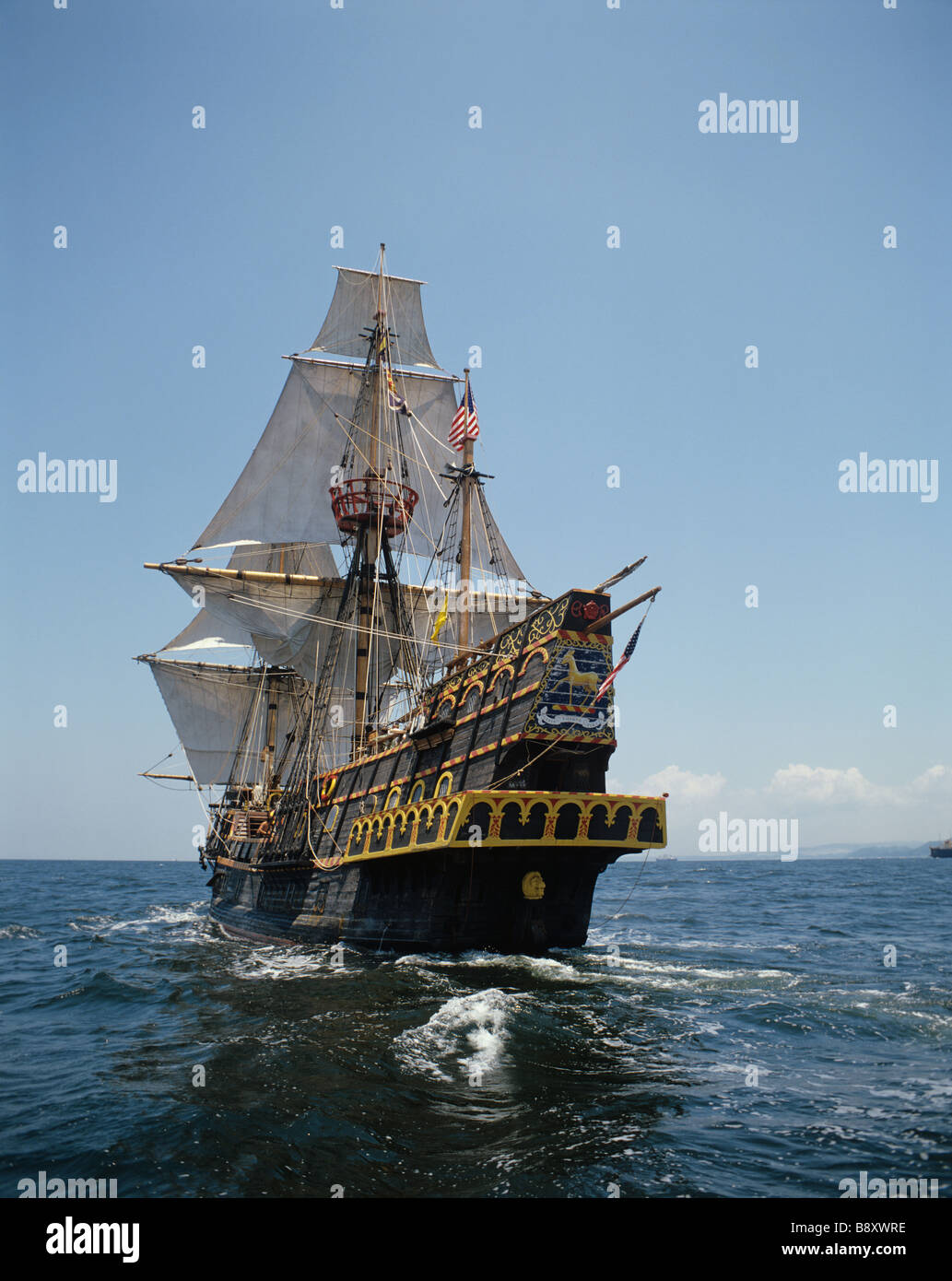 TALL SHIP Golden Hind, U.S.A. Foto Stock