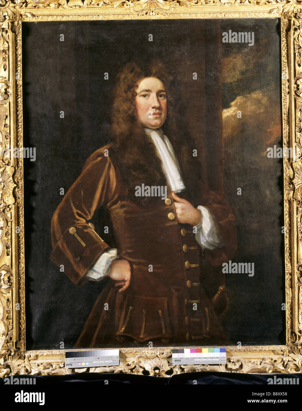 SIR CHARLES FIREBRACE 2a BT 1680 1727 English inizio C diciottesimo sulla scala a Melford Hall Foto Stock
