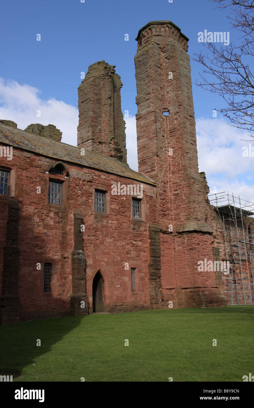 Rovine di Arbroath Abbey angus scozia marzo 2009 Foto Stock