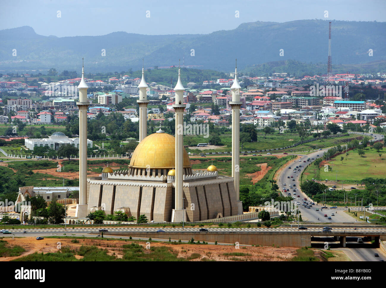 La Nigeria, 12.05.2005, Moschea Nazionale nella capitale Abuja Foto Stock