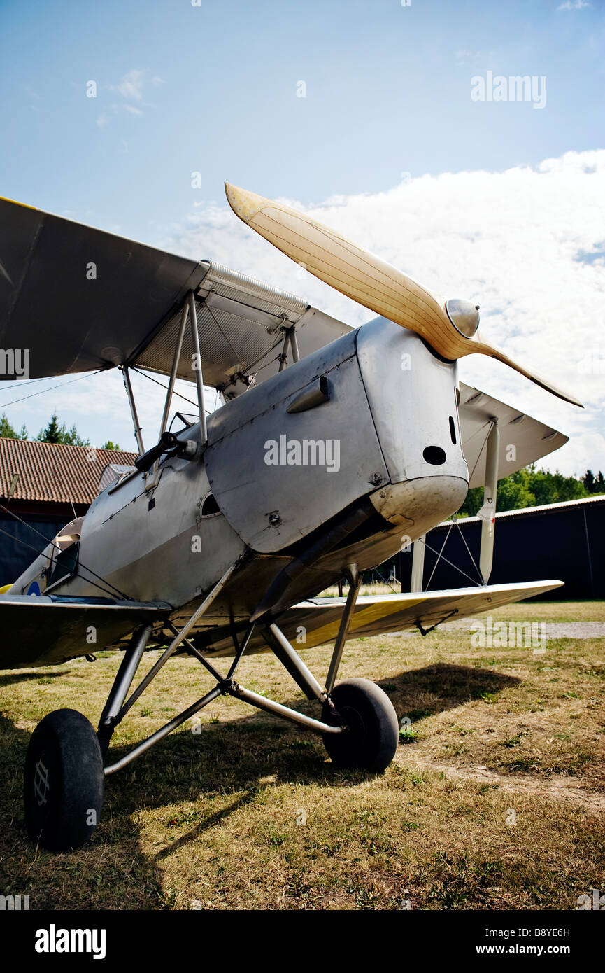Un vecchio aereo della Svezia. Foto Stock