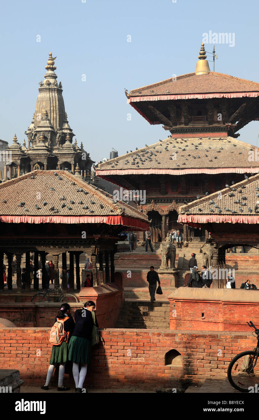 Il Nepal valle di Kathmandu Patan Durbar Square Foto Stock Il Nepal valle di Kathmandu Patan Durbar Square Foto Stock