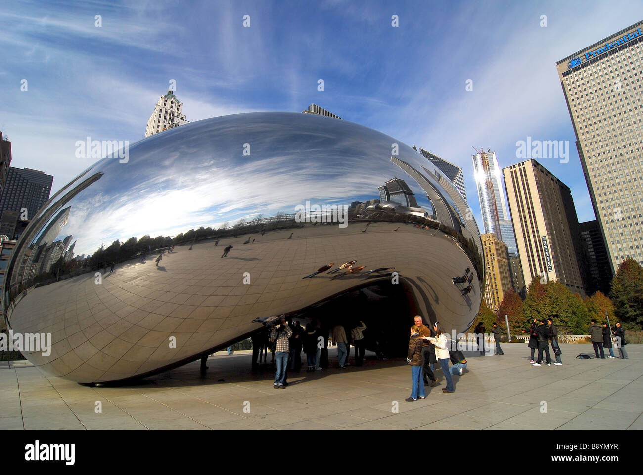 Millenium Park di Chicago, Illinois, Stati Uniti d'America, America del Nord Foto Stock