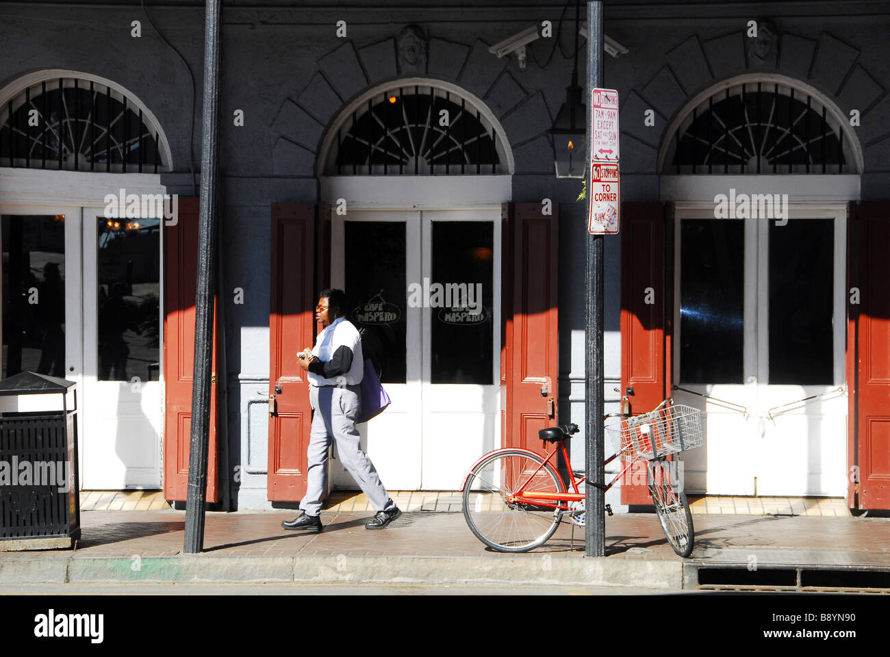 Decatur Street, New Orleans, Louisiana, Stati Uniti d'America, America del Nord Foto Stock