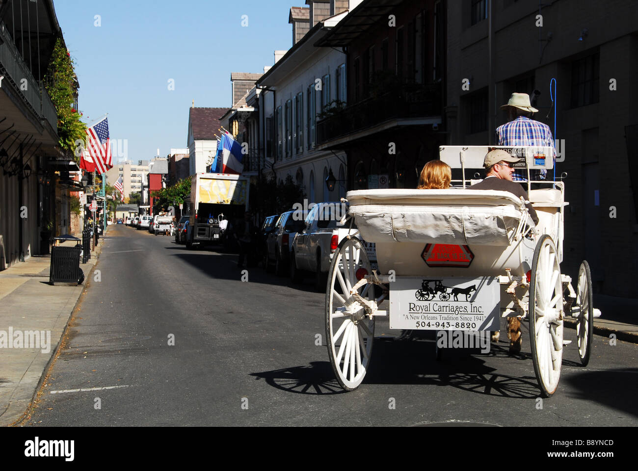 Cocchiere, New Orleans, Louisiana, Stati Uniti d'America, America del Nord Foto Stock