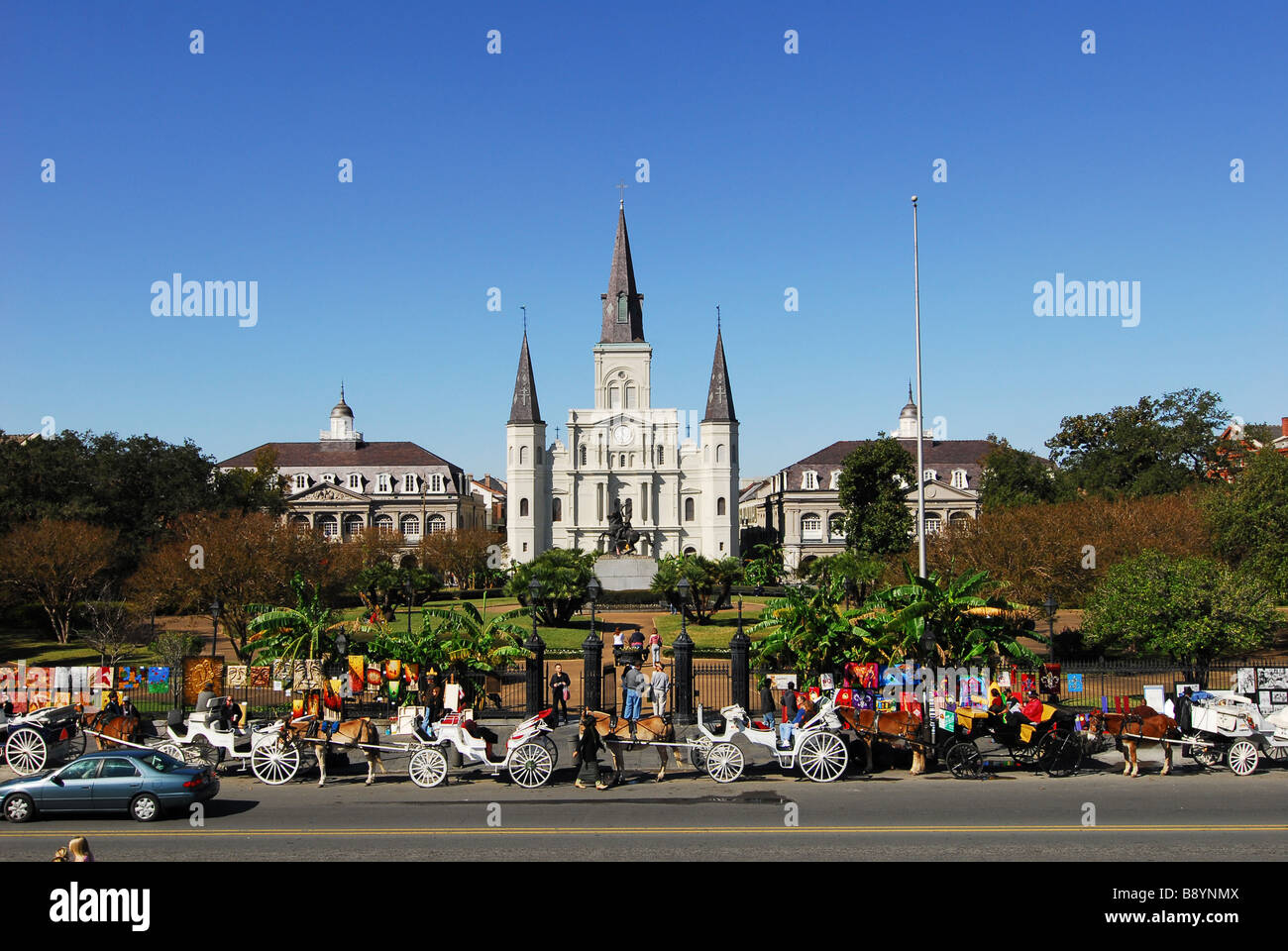 Saint Louis cattedrale, New Orleans, Louisiana, Stati Uniti d'America, America del Nord Foto Stock