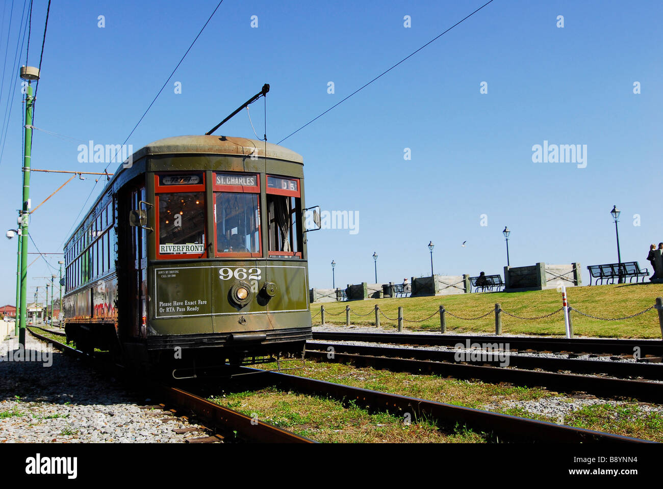 Il filobus, New Orleans, Louisiana, Stati Uniti d'America, America del Nord Foto Stock