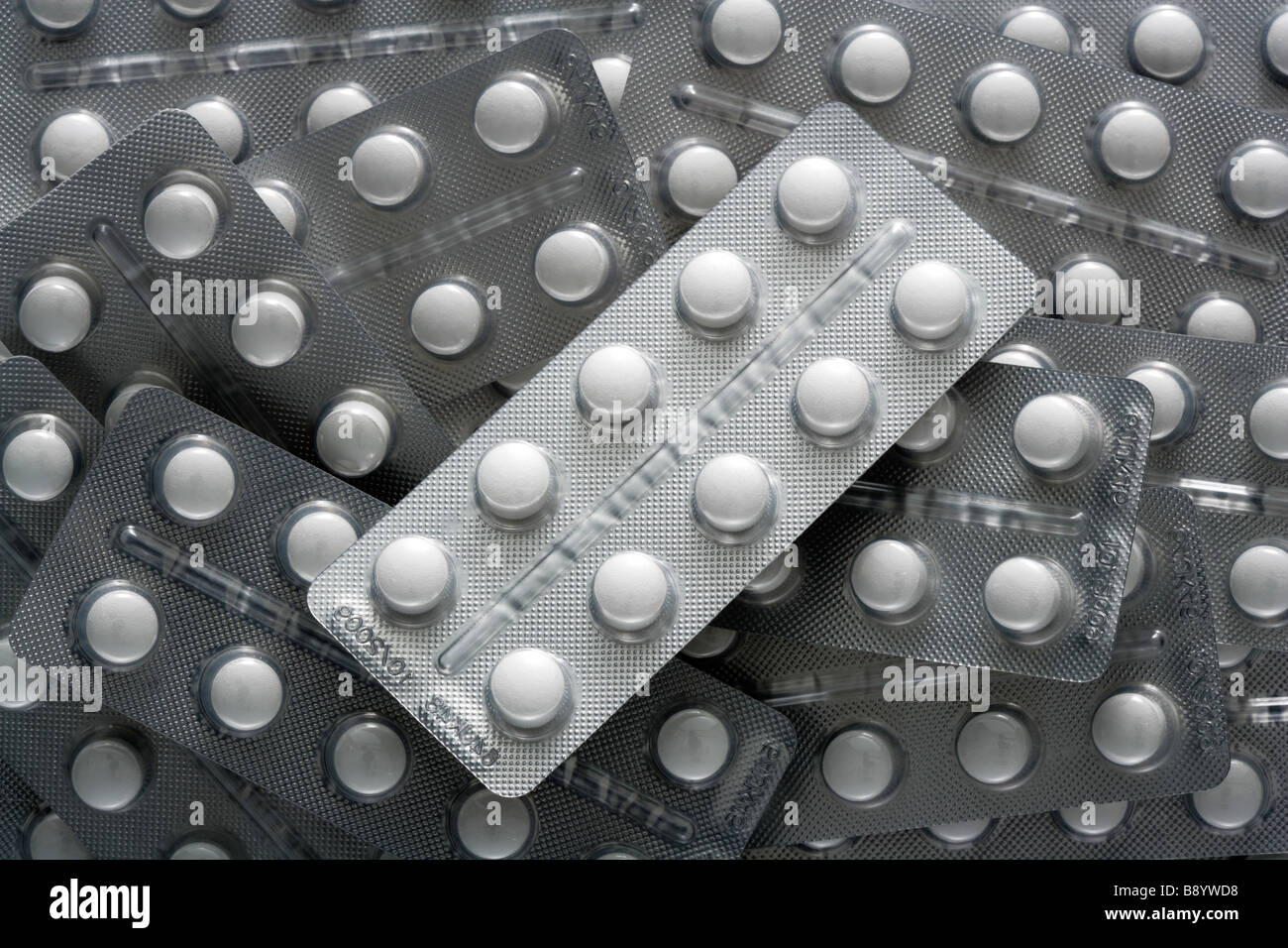 In Tabletten Verpackung Foto Stock
