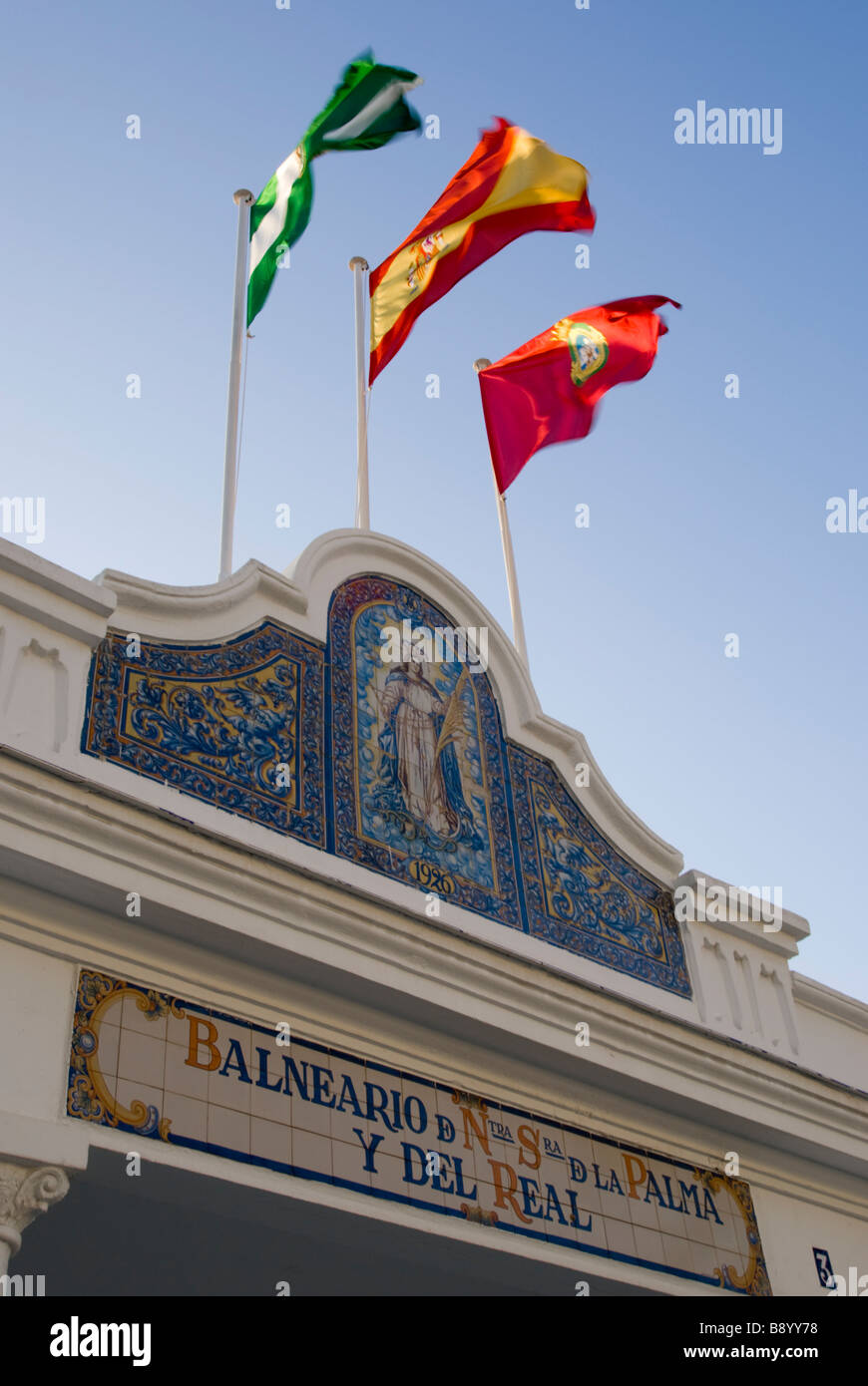 Europa Spagna Andalusia cadiz Playa de la caleta baneario Foto Stock