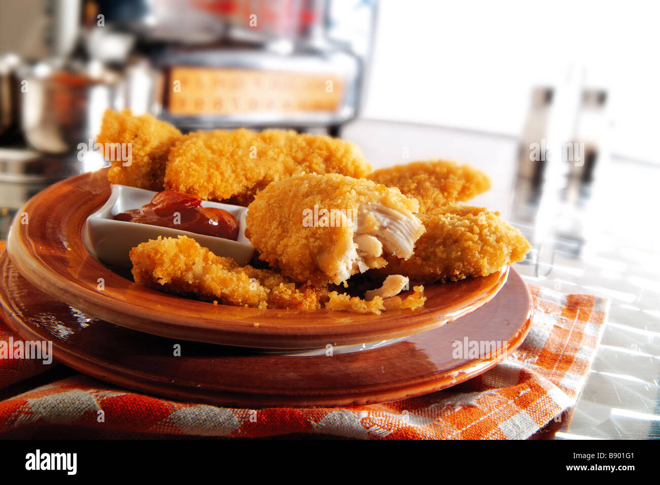 Profondo Sud fritto di pollo Foto Stock