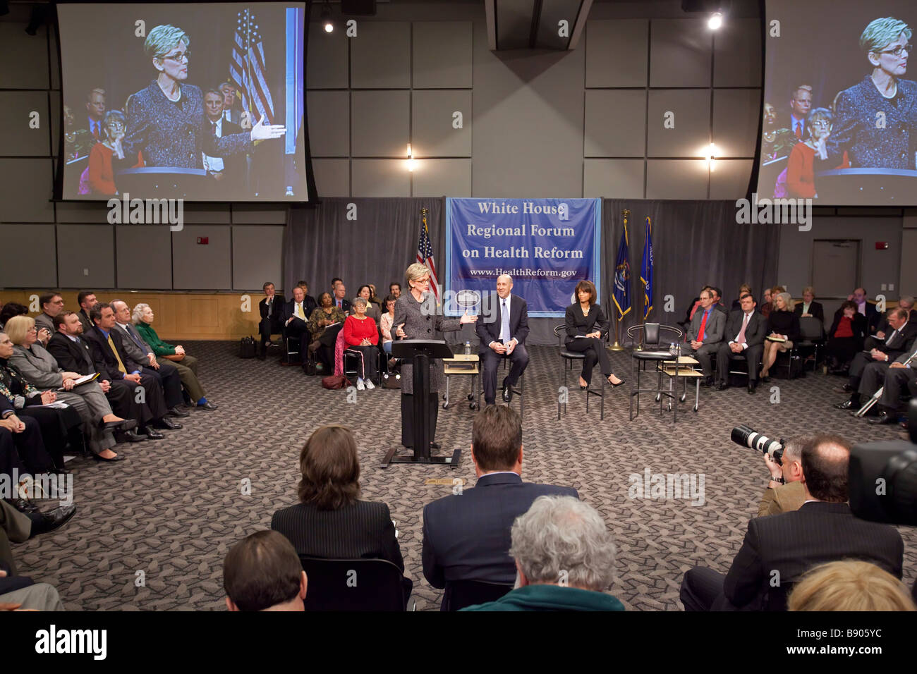 White House Forum sulla riforma sanitaria Foto Stock