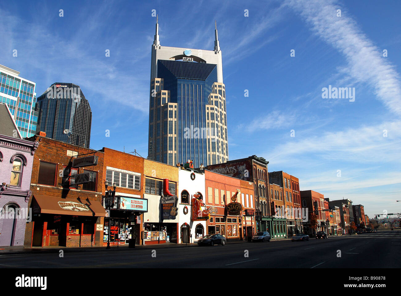 Edifici tipici, Nashville, Tennessee, Stati Uniti d'America, America del Nord Foto Stock