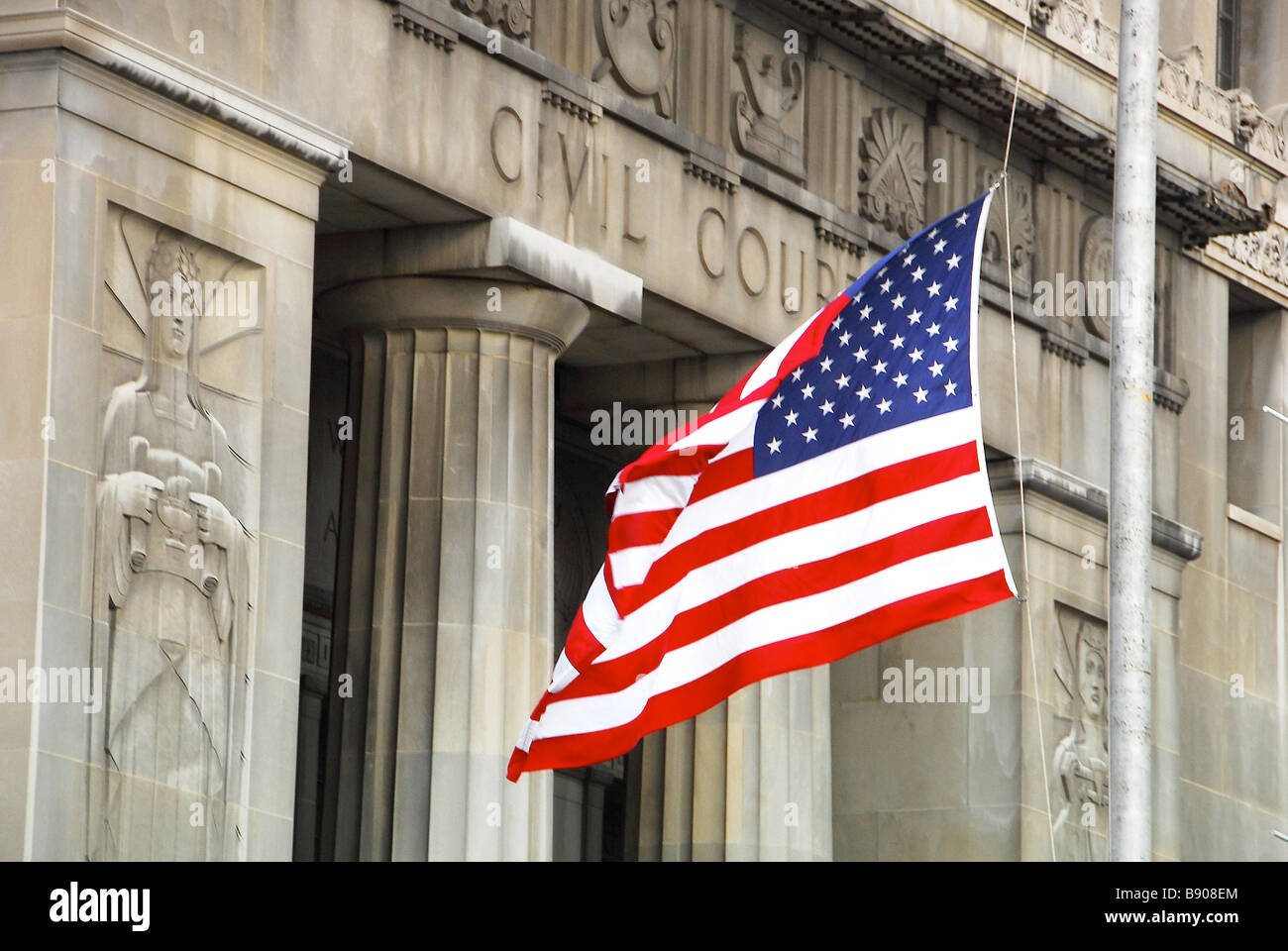 Bandiera americana, Saint Louis, Missouri, Stati Uniti d'America, America del Nord Foto Stock