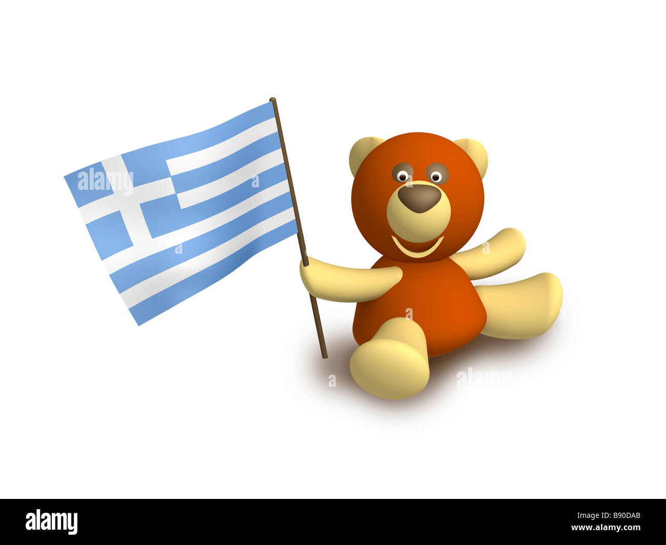 Bandierina della Grecia Foto Stock