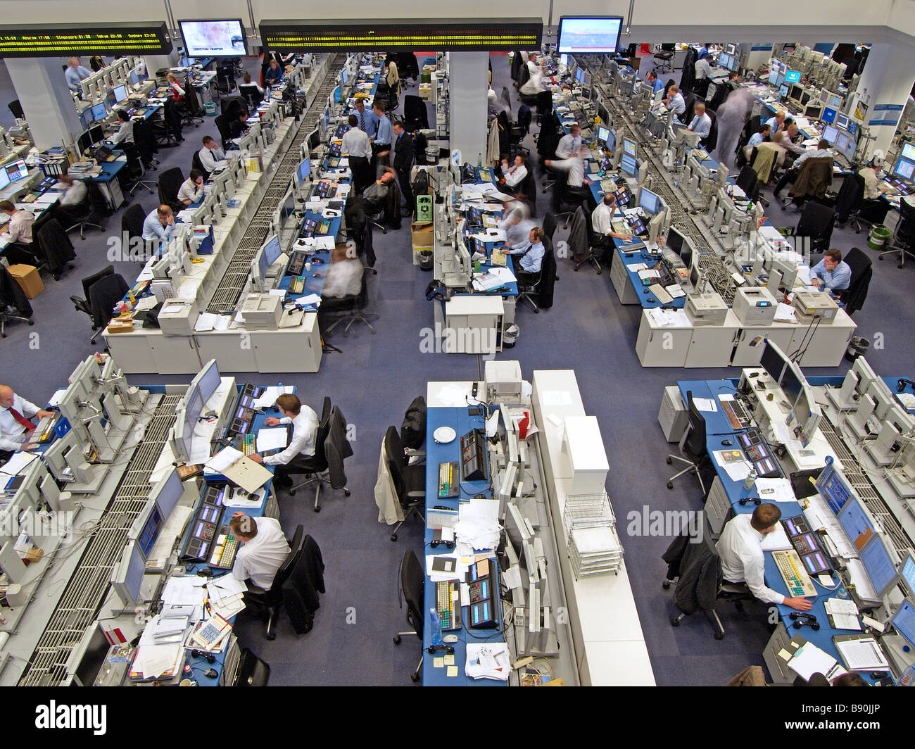 Europa Germania Frankfurt Main Deutsche Bank trading floor Foto Stock