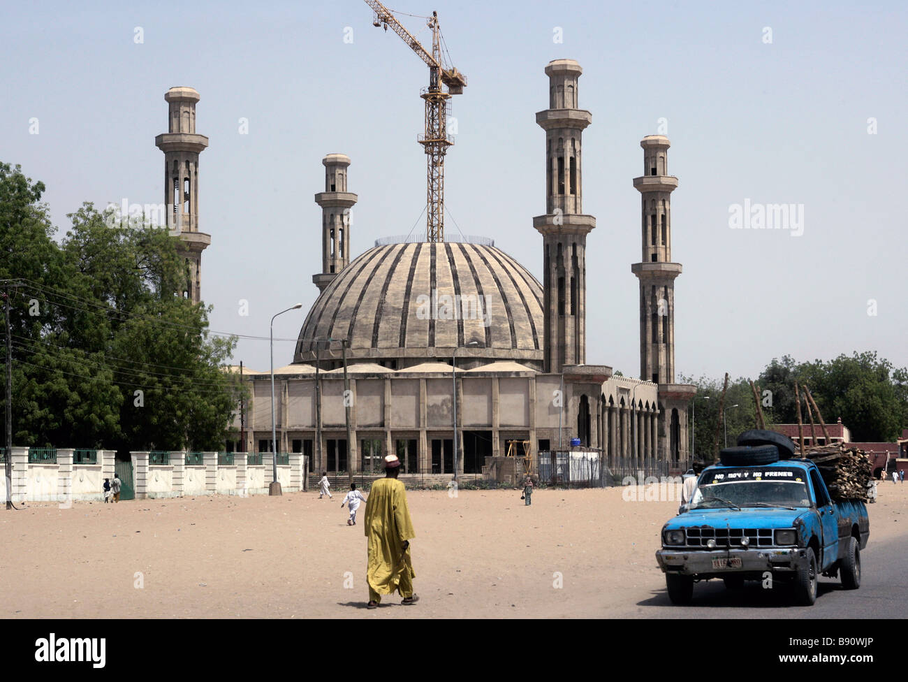 Nigeria: Nuova costruzione della moschea Centrale di Maiduguri Foto Stock