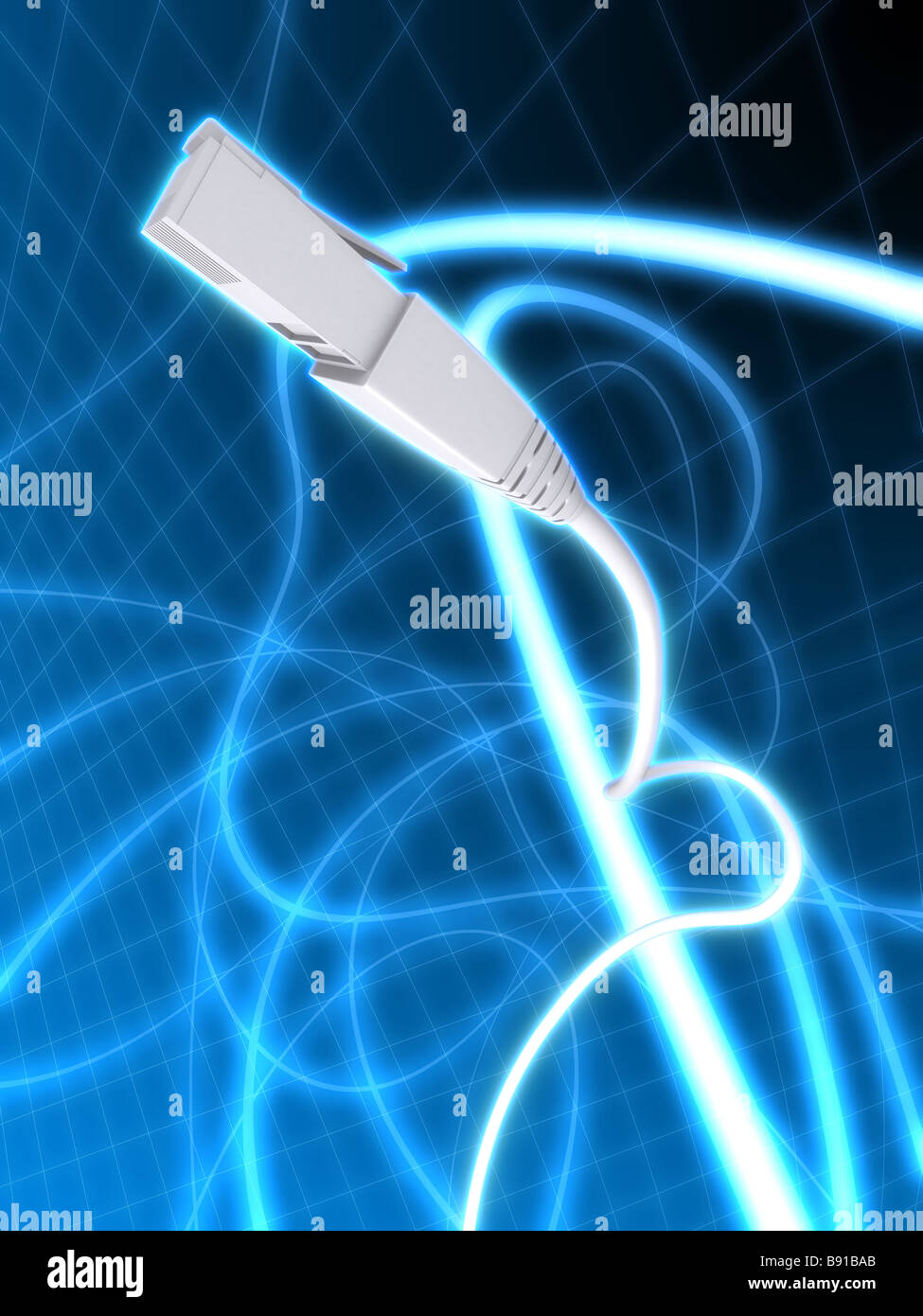 Cavo di rete Foto Stock