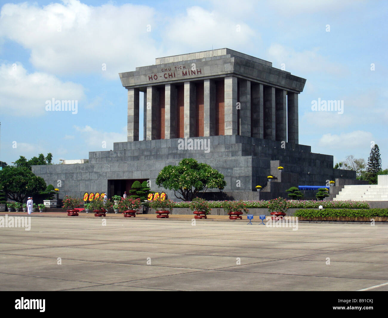 Il mausoleo di Ho Chi Minh, Hanoi Foto Stock