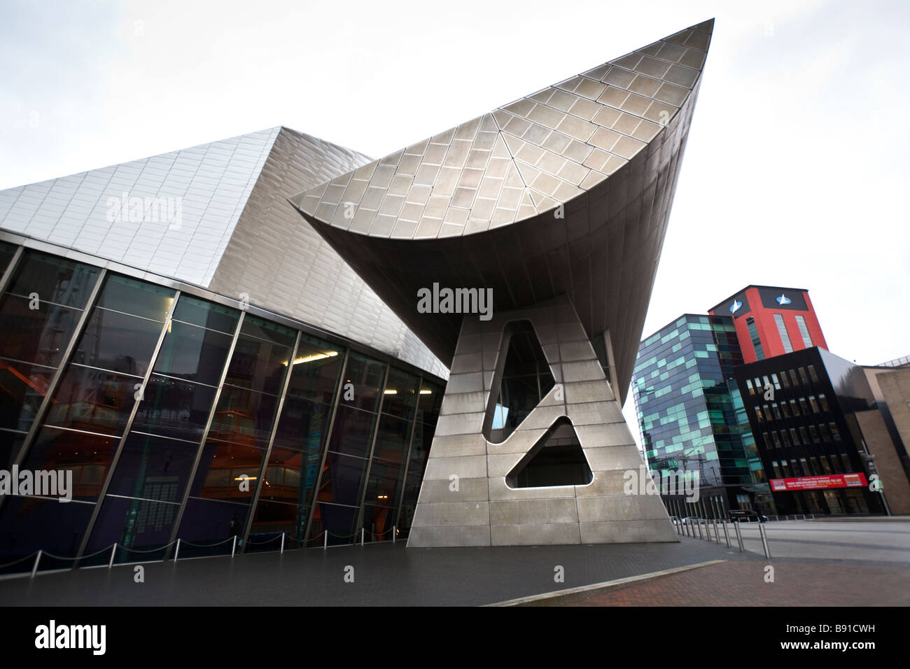 Una vista del complesso di Lowry in Salford Quay Manchester Inghilterra England Regno Unito Foto Stock