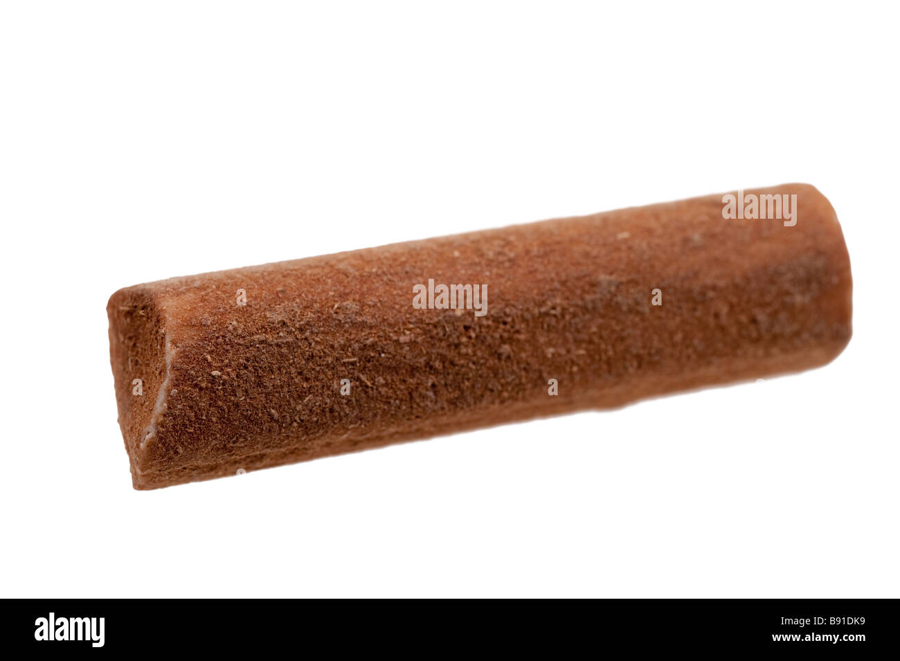 Caramelle alla cannella stick isolato su uno sfondo bianco Foto Stock