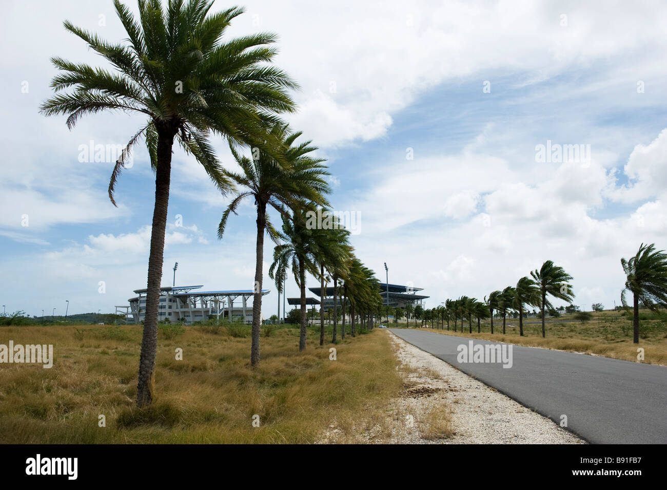 L'Viv Richards cricket ground su Antigua Foto Stock